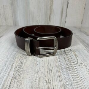 Men's Genuine Leather Belt Dark Brown #58